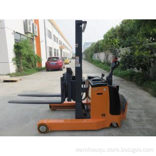 Adjustable Fork 360 Rotator Warehouse Stacker , 1.5 Ton Ele